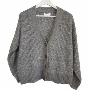 Old Navy Cardigan Size M Grey NWOT Acrylic Wool Blend